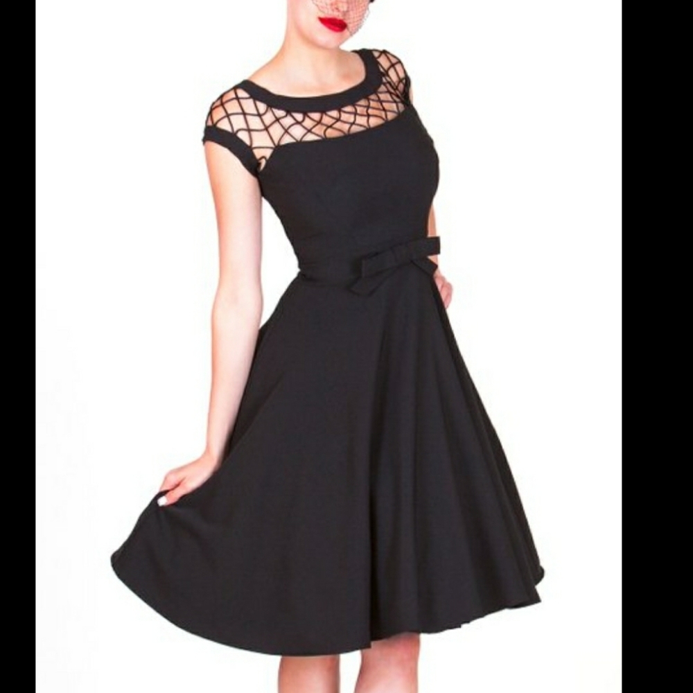 Bettie Page tatyana black dress